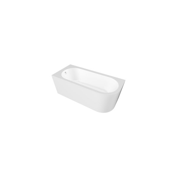 Nuie Crescent Corner Bath with Panel