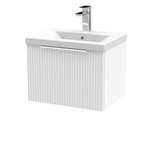 Fluted Wall Hung Vanity Unit with Basin
