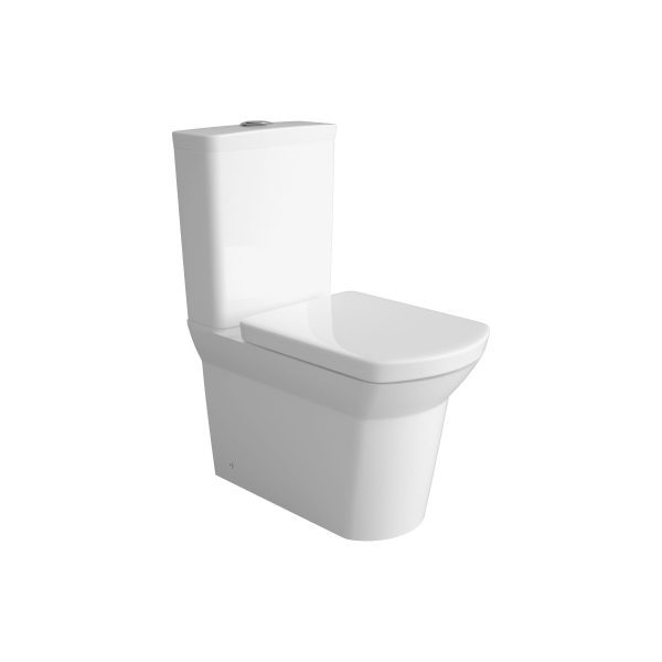 Clan Signature Soft Square Flush to Wall Close Coupled Toilet