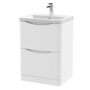 Lunar Floor Standing Vanity Unit with Basin